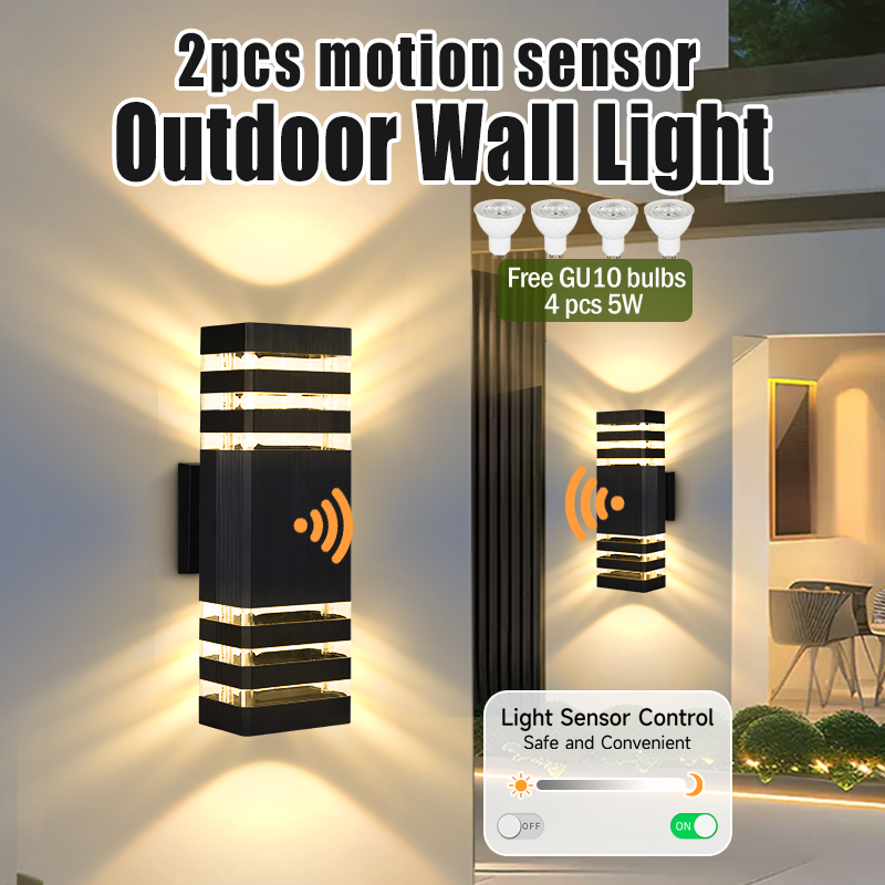 Outdoor Lighting Up And Down - Sensor Light Outdoor Wall Lamp GU10