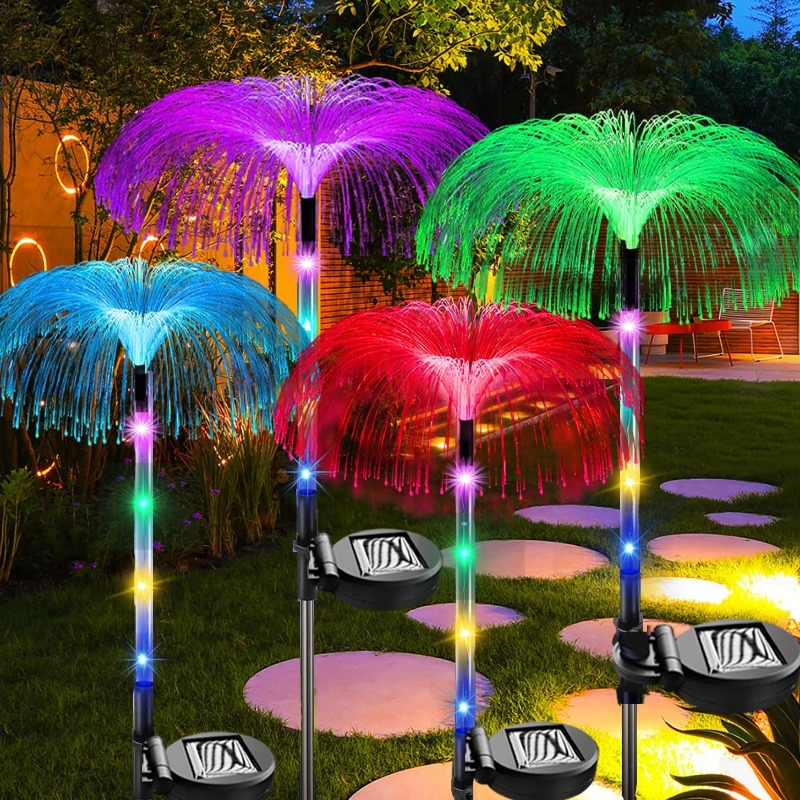 Outdoor Lighting Jellyfish - Outdoor LED Solar Lights 7 Colors