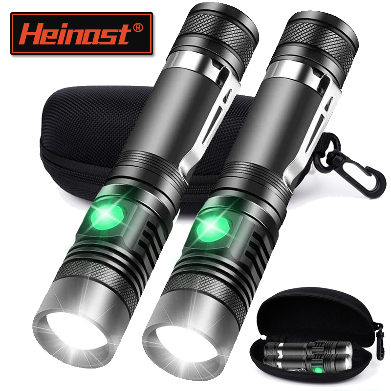 Outdoor Lighting Fixtures - Rechargeable T6 Handheld Flashlight Use 18650