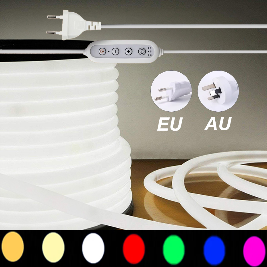 Outdoor Lighting Youtube - Dimmable 220V Round Led Neon Strip
