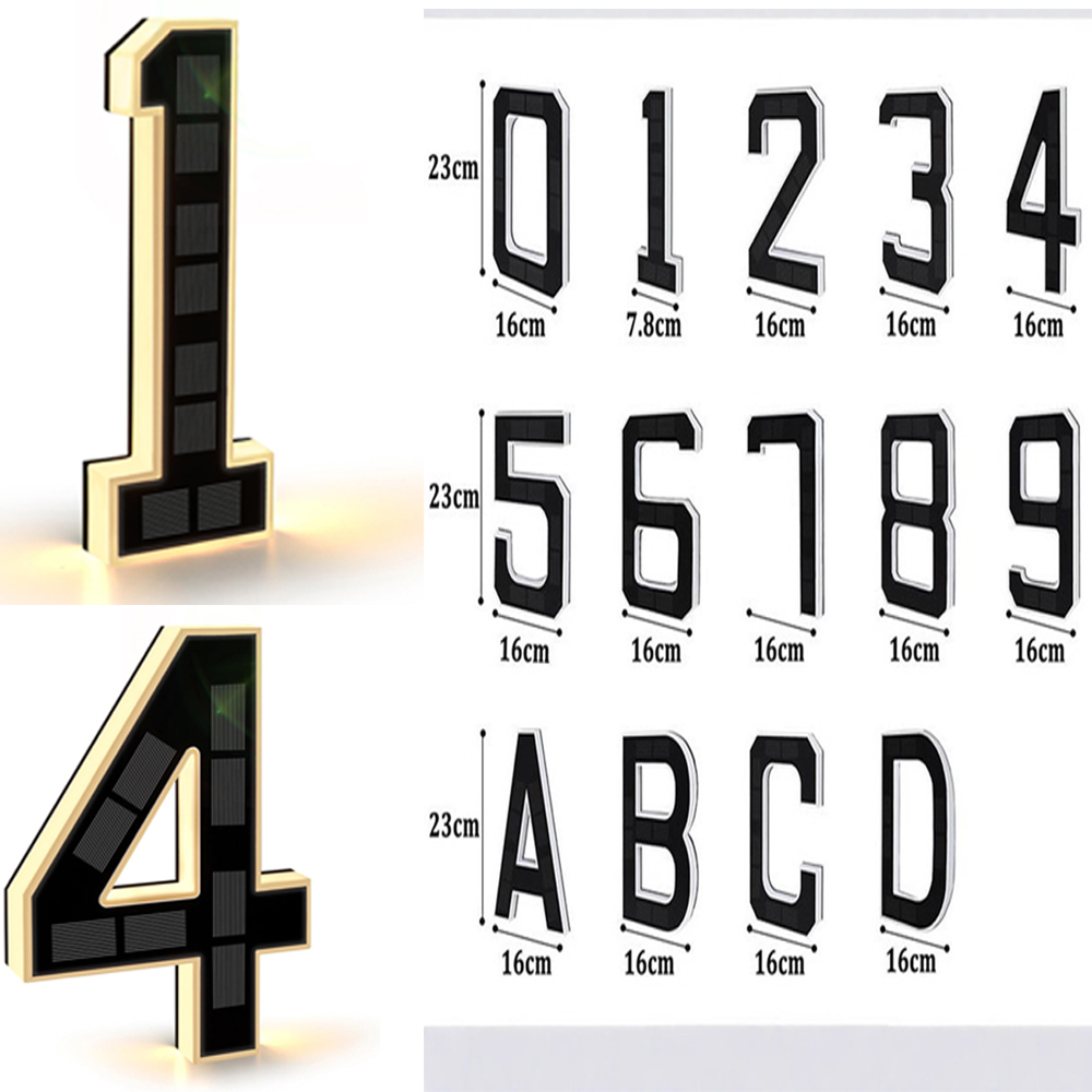 Outdoor Lighting Experts - Solar House Number Lights House Sign
