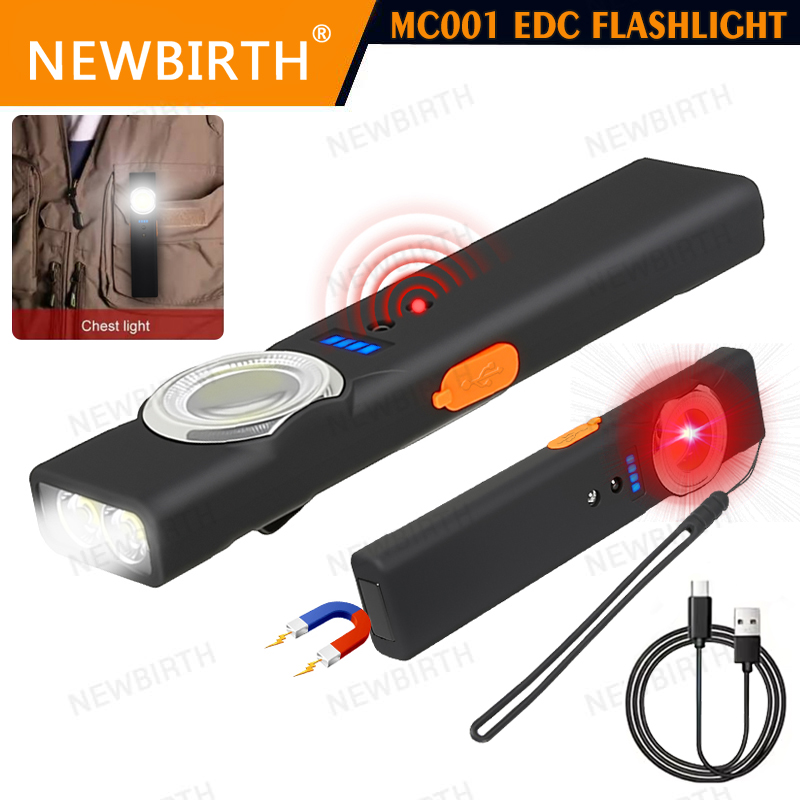Outdoor Lighting Types - Portable Sensor LED Flashlight with Magnet