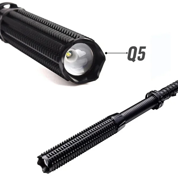 Outdoor Lighting Types - USB Rechargeable LED Flashlight Retractable Torch