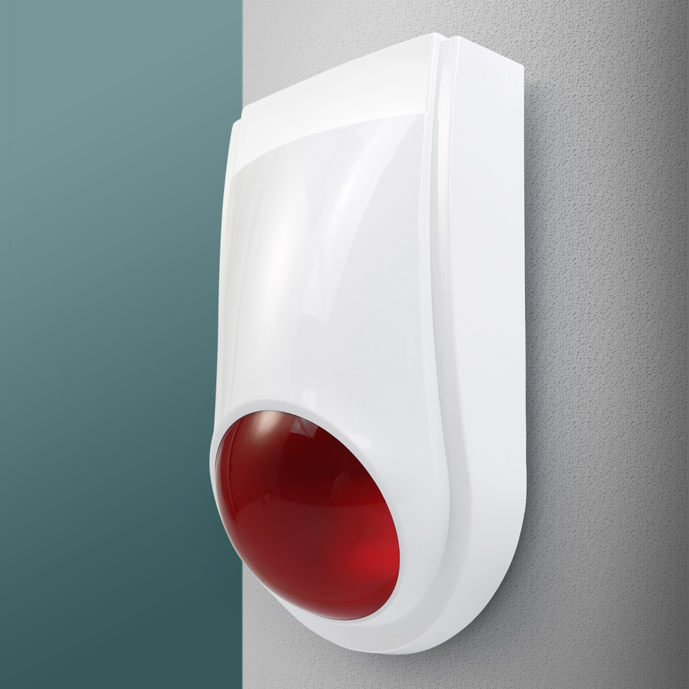 Outdoor Lighting Wireless - Wireless Flash Siren E6 Outdoor&indoor Red