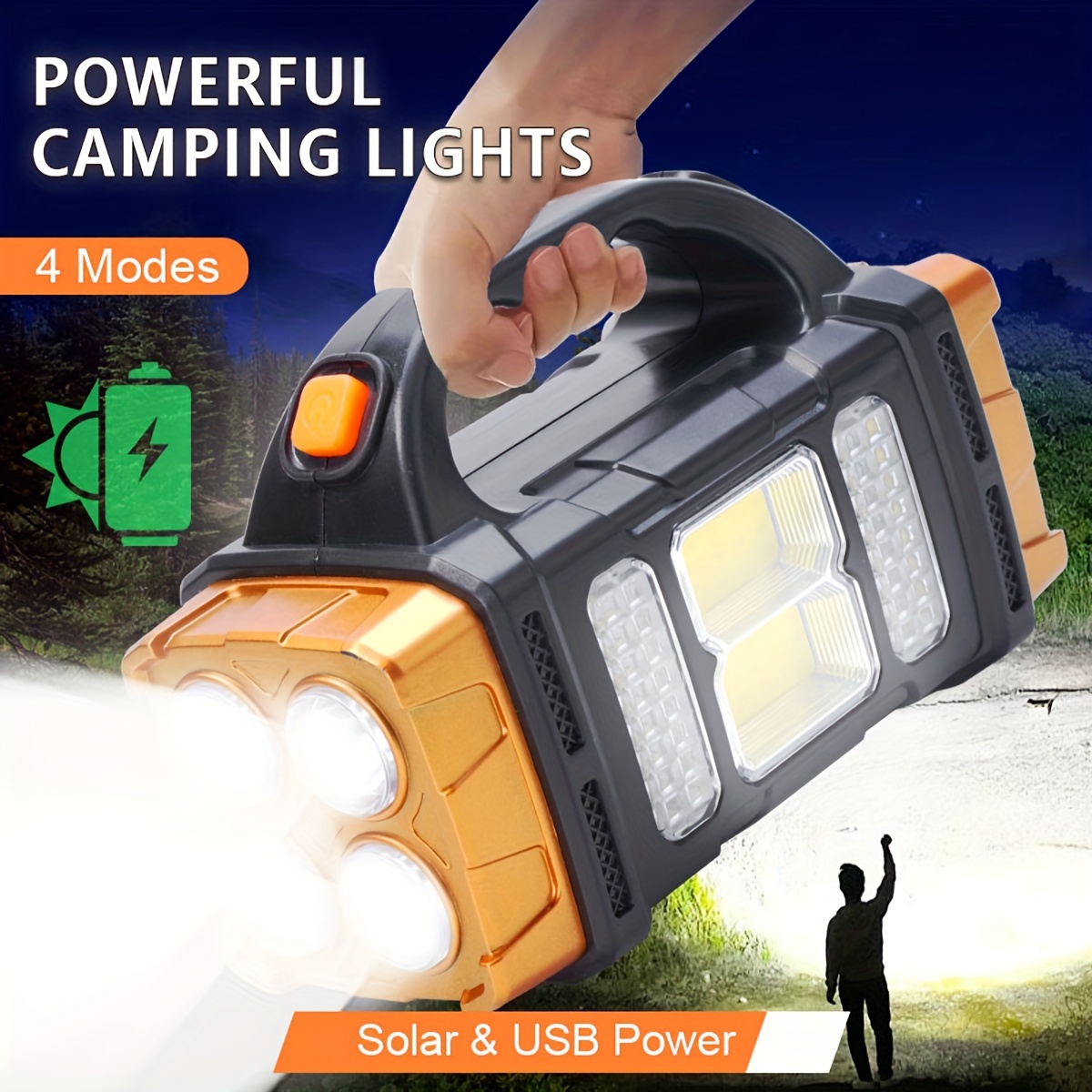 Outdoor Lighting Types - New Upgrade Rechargeable High Power Solar