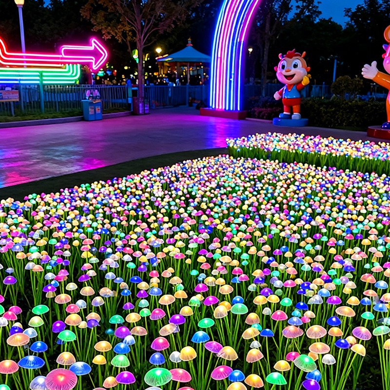 Outdoor Lighting Jellyfish - Solar Jellyfish Mushroom Lights Garden Landscape
