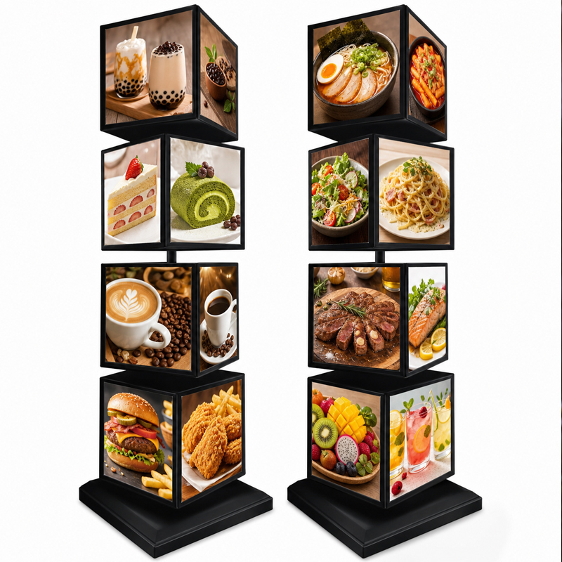 Outdoor Lighting Box - Custom Square Rotating Light Box for