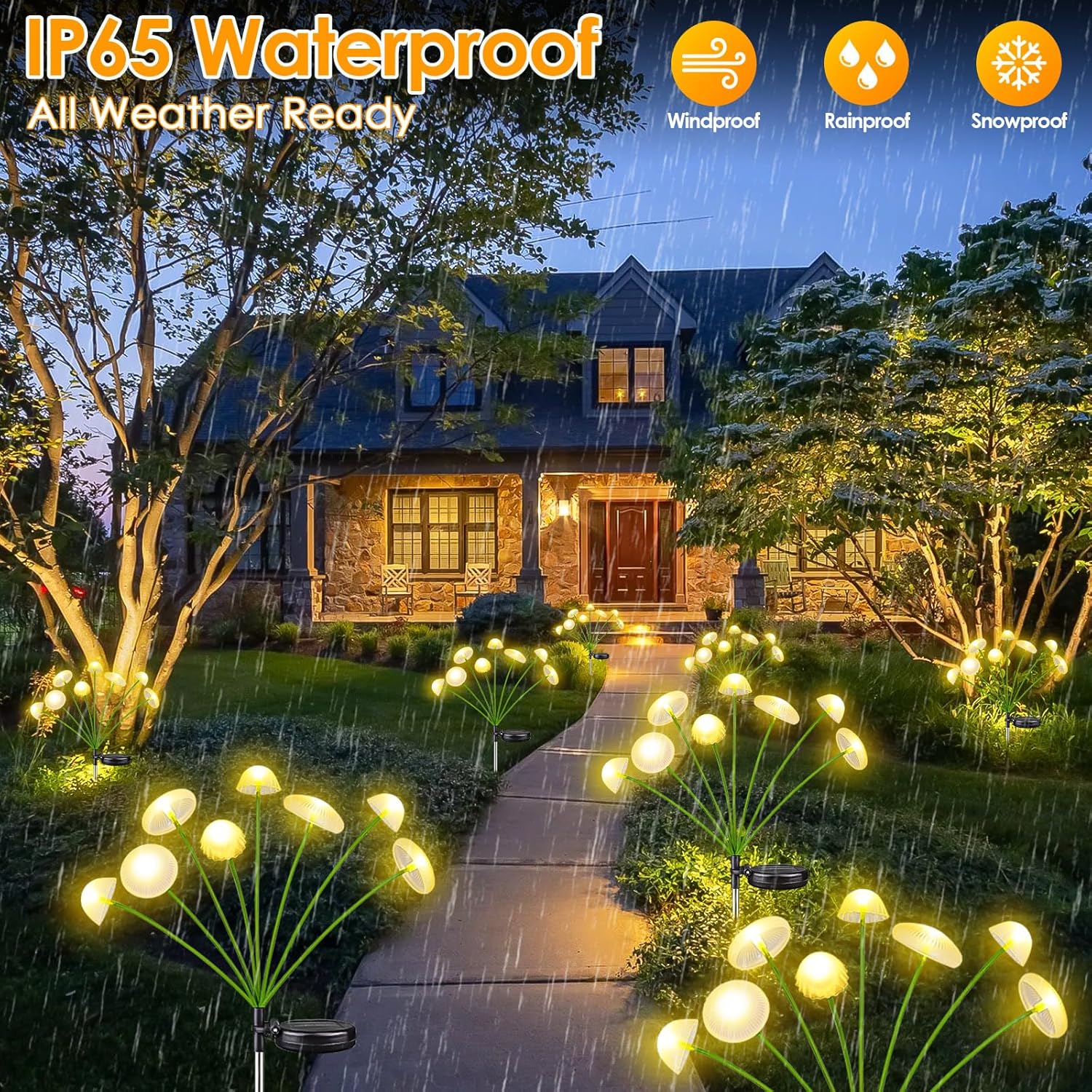 LED Solar Jellyfish Mushroom L - Outdoor Lighting Jellyfish 评论和价格