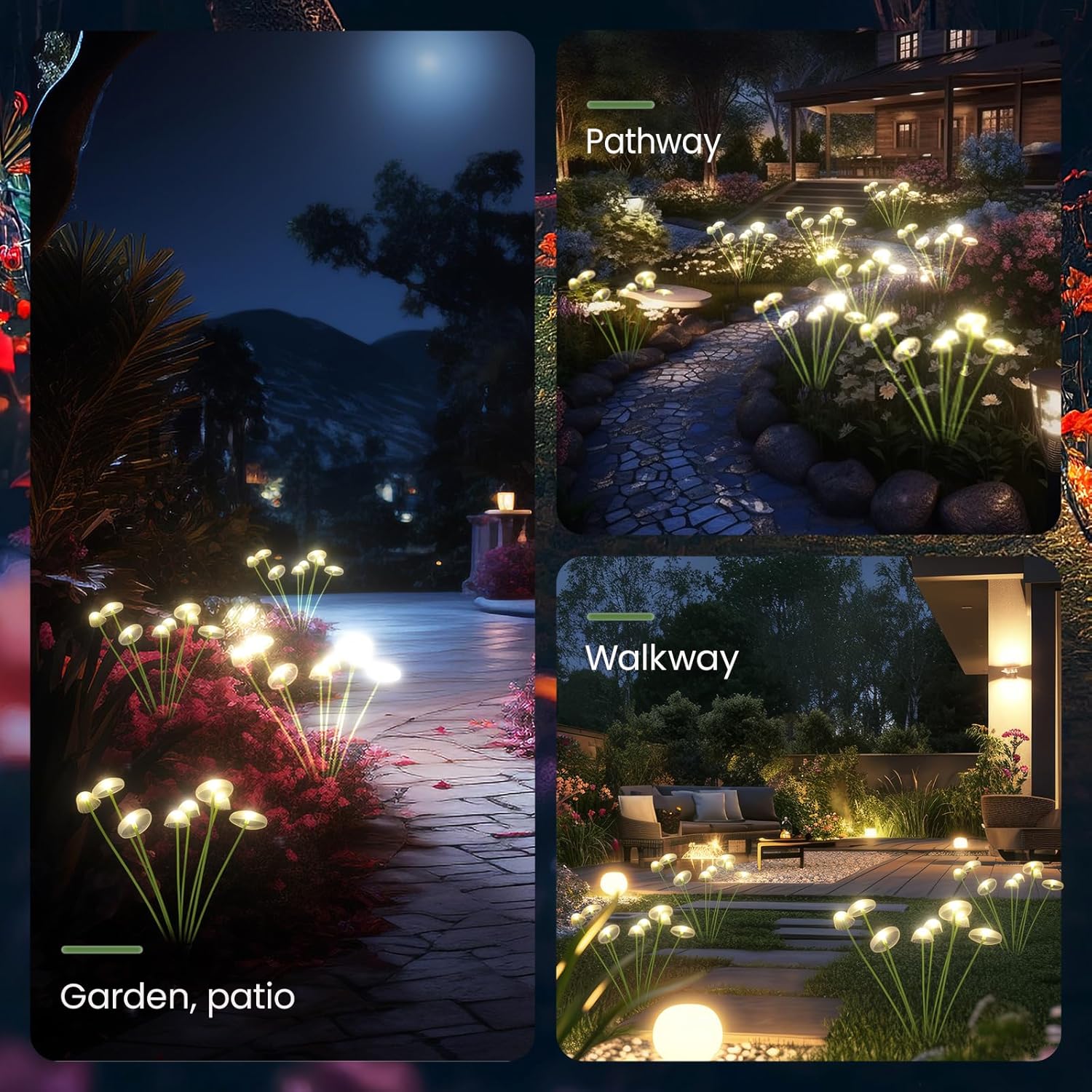 LED Solar Jellyfish Mushroom L - Outdoor Lighting Jellyfish 评论和价格