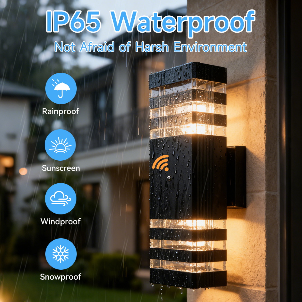 Sensor Light Outdoor Wall Lamp - Outdoor Lighting Up And Down 评论和价格