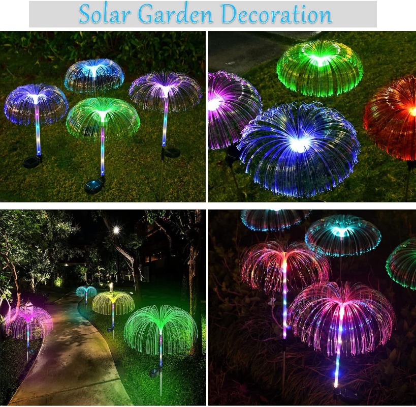Outdoor LED Solar Lights 7 Col - Outdoor Lighting Jellyfish 评论和价格