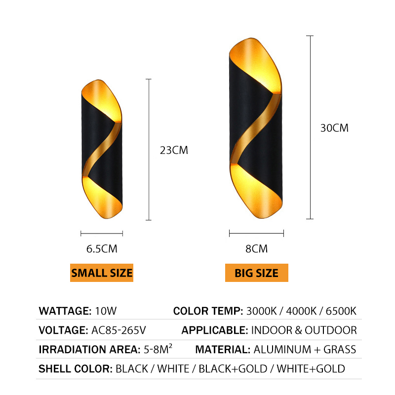 Creative Design LED Wall Lamp  - Outdoor Lighting Up And Down 评论和价格