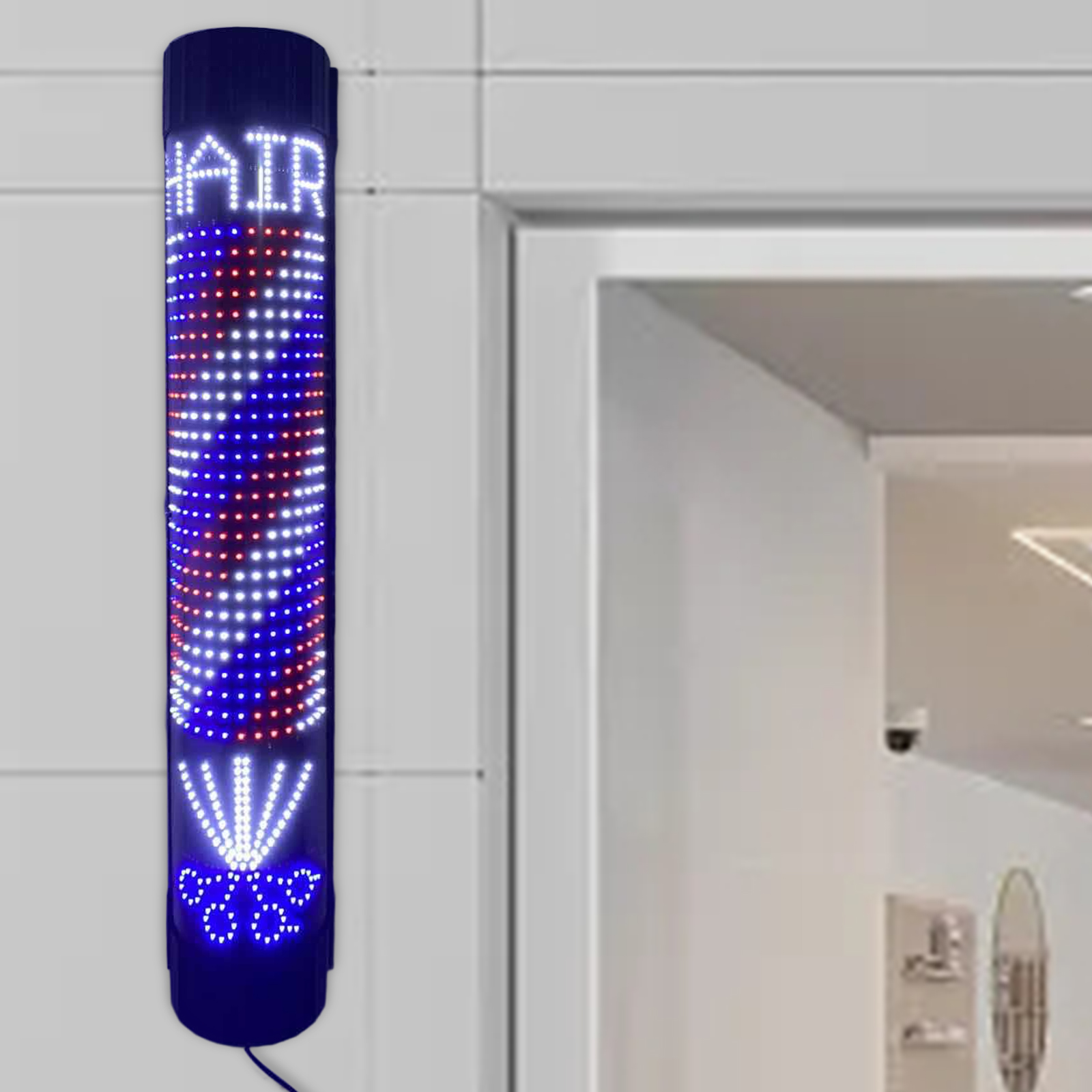 Barber Pole LED Light Rotating - Outdoor Lighting Unit 评论和价格