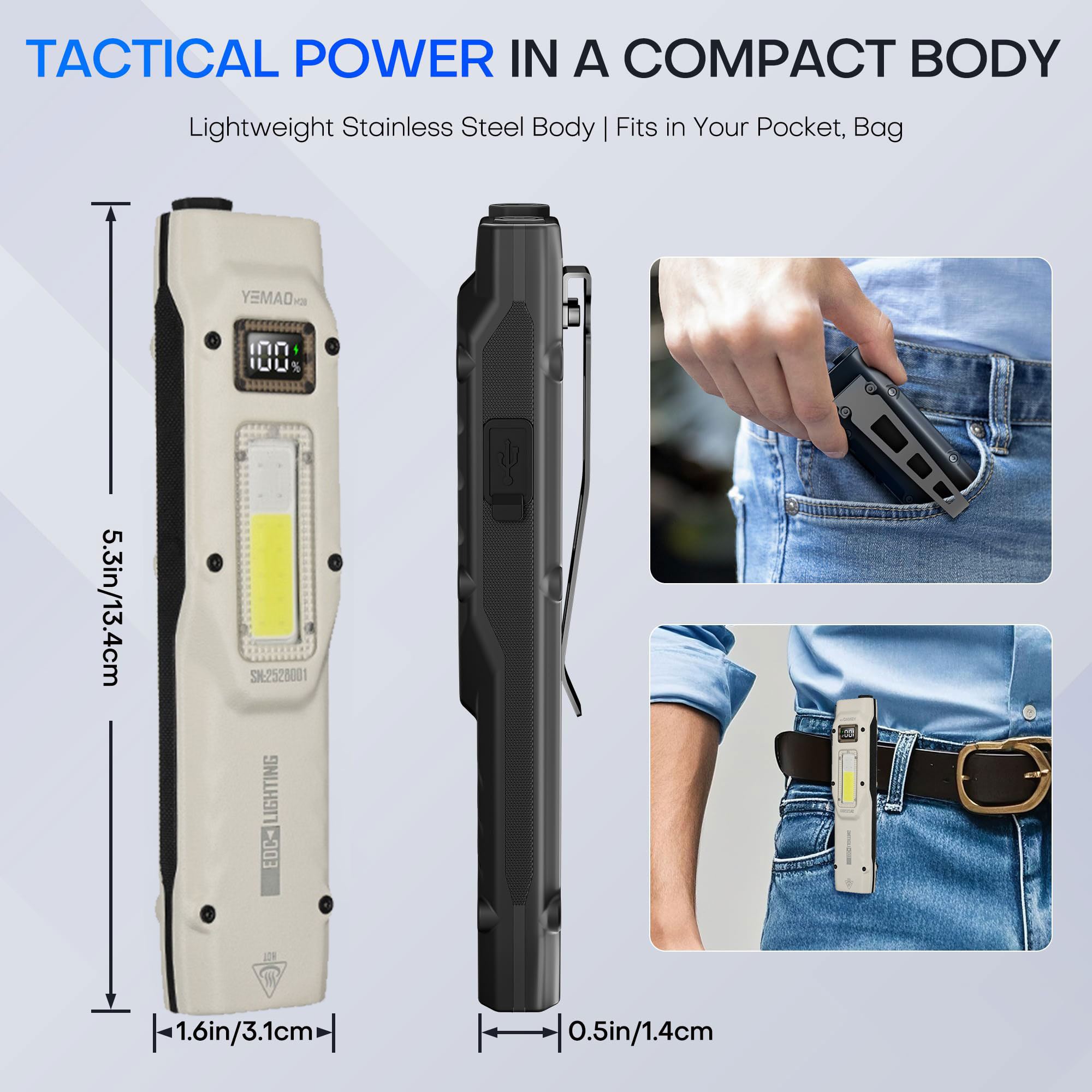 Portable 880LM YEMAO M28 Ultra - Outdoor Lighting Fixtures 评论和价格