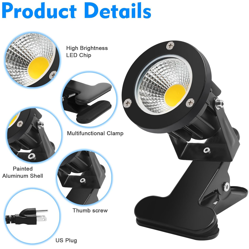 Clip On Spot Light Plug in Wat - Outdoor Lighting Uk 评论和价格