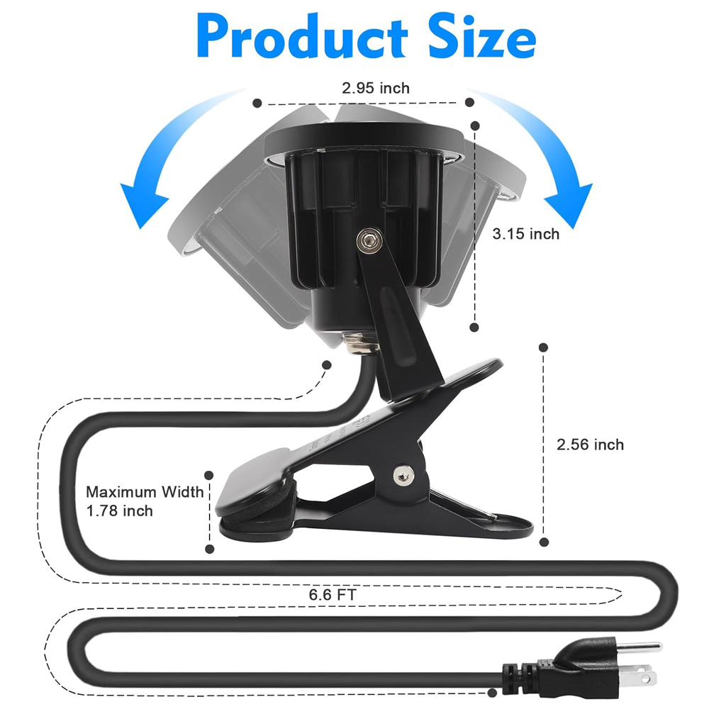 Clip On Spot Light Plug in Wat - Outdoor Lighting Uk 评论和价格