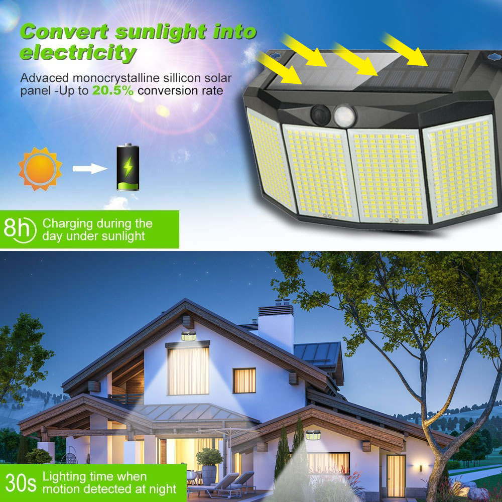 Outdoor Solar Lamp 576 LED Lig - Outdoor Lighting Experts 评论和价格