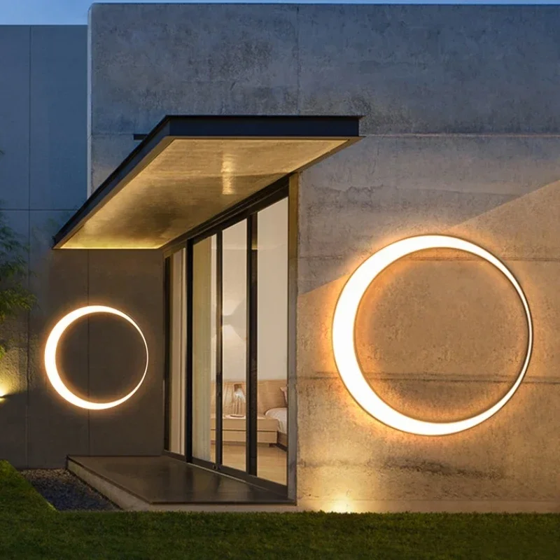 Modern Outdoor Waterproof Moon - Outdoor Lighting Up And Down 评论和价格