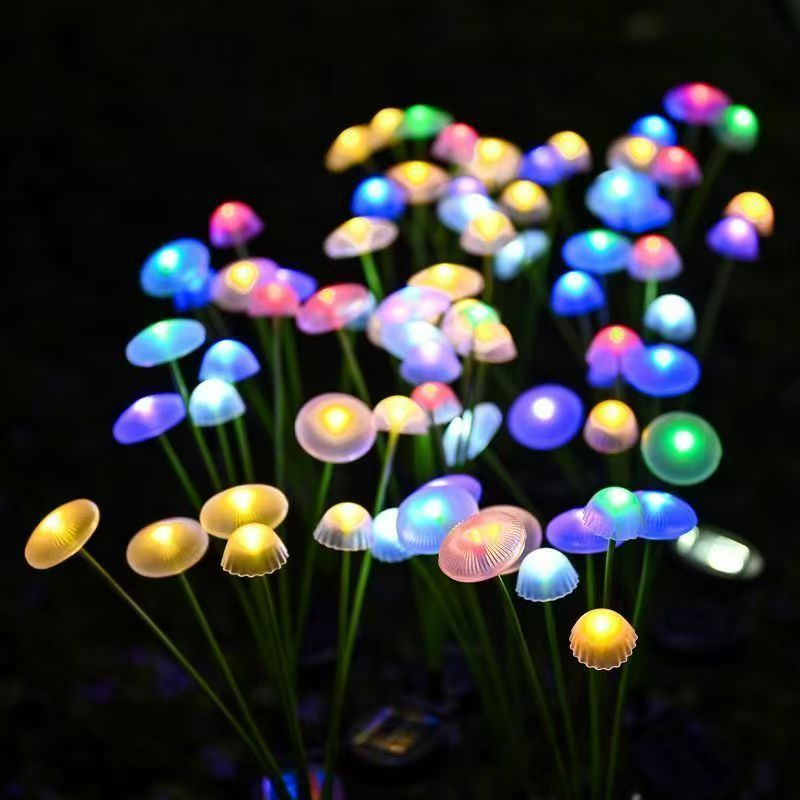 Solar Jellyfish Mushroom Light - Outdoor Lighting Jellyfish 评论和价格