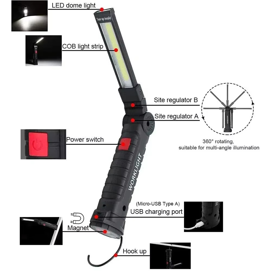 Portable LED Flashlight with M - Outdoor Lighting Types 评论和价格