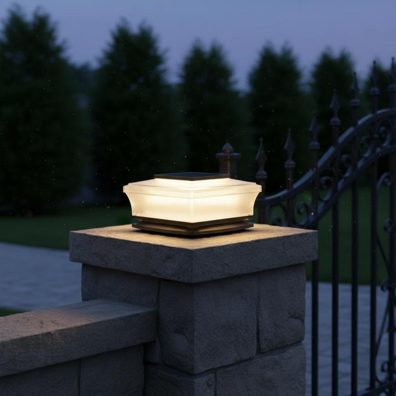 Solar Post Cap Light Wireless  - Outdoor Lighting Wireless 评论和价格