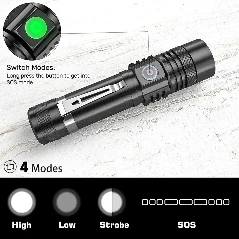 Rechargeable T6 Handheld Flash - Outdoor Lighting Fixtures 评论和价格