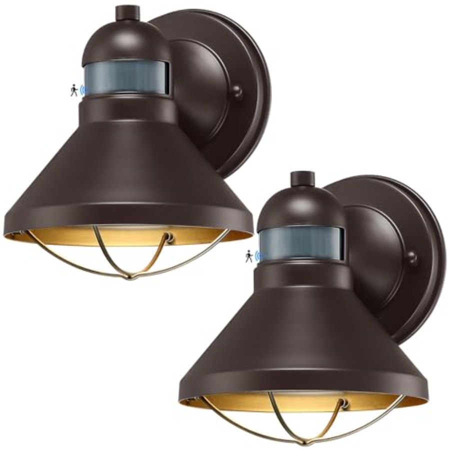 2 Pack Motion Sensor Outdoor L - Outdoor Lighting Lanterns 评论和价格