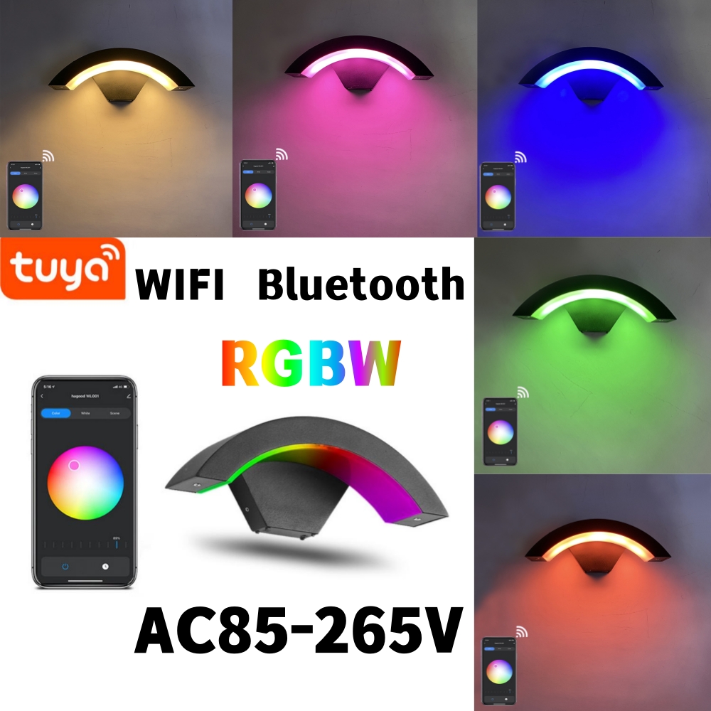 9W RGBW Smart Outdoor Wall Lam - Outdoor Lighting Zigbee 评论和价格