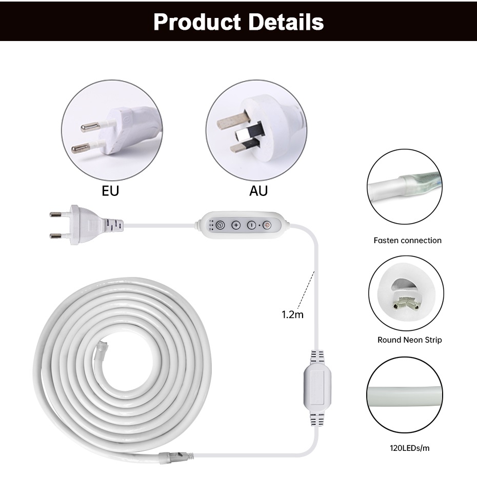 Dimmable 220V Round Led Neon S - Outdoor Lighting Youtube 评论和价格