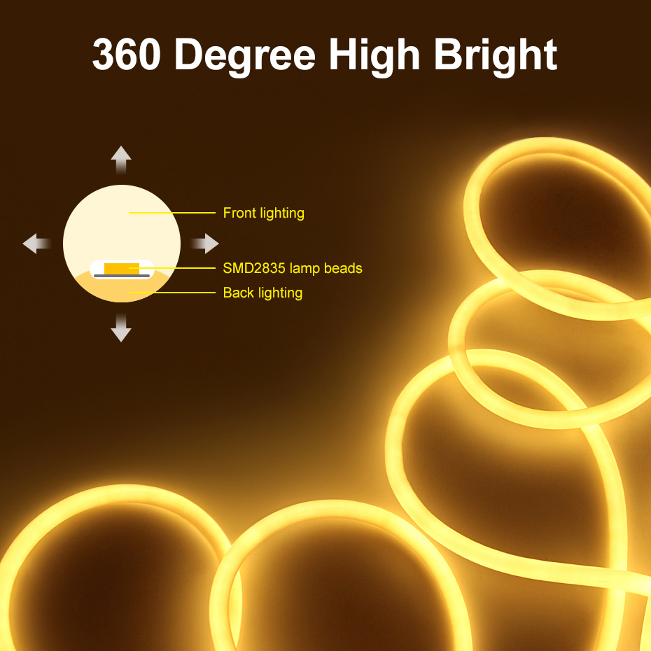 Dimmable 220V Round Led Neon S - Outdoor Lighting Youtube 评论和价格