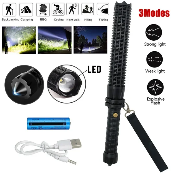USB Rechargeable LED Flashligh - Outdoor Lighting Types 评论和价格
