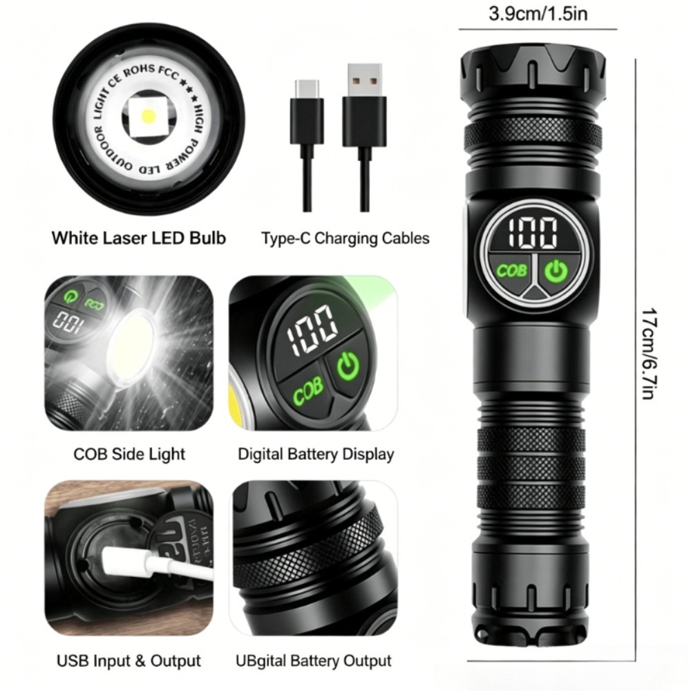 White Light LED Flashlight Typ - Outdoor Lighting Types 评论和价格