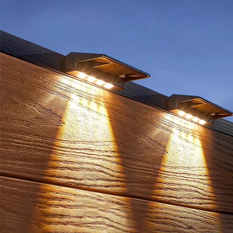 2 Pack Solar Wall Lights 4 LED - Outdoor Lighting Zigbee 评论和价格