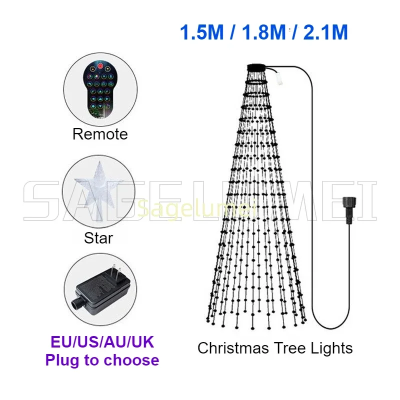 RGBIC 400LEDs Christmas Lights - Outdoor Lighting Uk 评论和价格