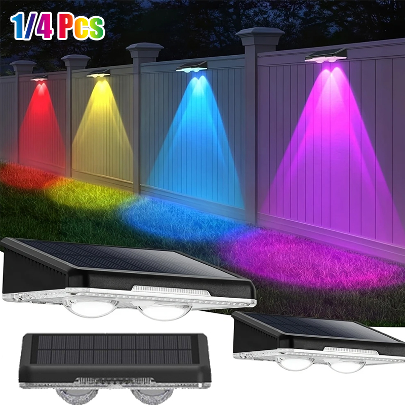 1-4Pcs Solar Fence Lights Sola - Outdoor Lighting Zigbee 评论和价格