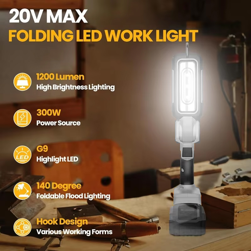 1200lm Cordless LED Work Light - Outdoor Lighting Milwaukee 评论和价格