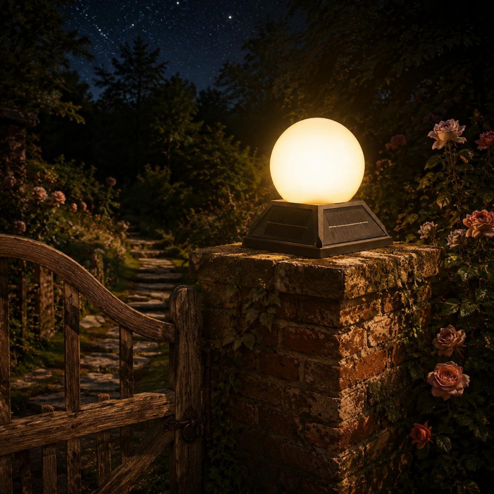 Solar Post Cap Light Wireless  - Outdoor Lighting Wireless 评论和价格