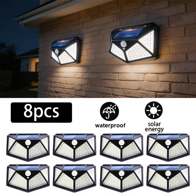 1~8Pcs 100LED Solar Lights wit - Outdoor Lighting Experts 评论和价格