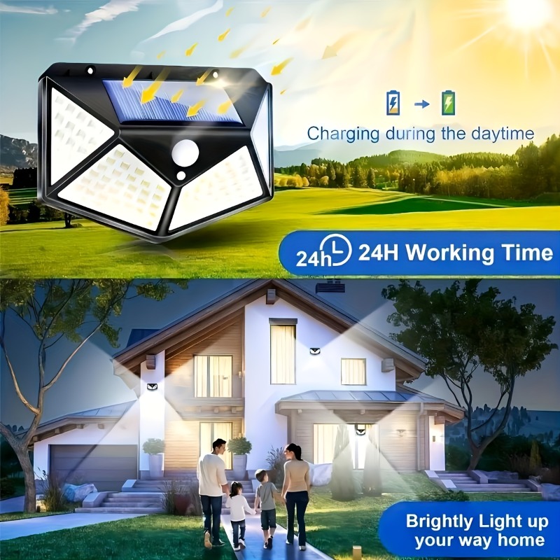 1~8Pcs 100LED Solar Lights wit - Outdoor Lighting Experts 评论和价格