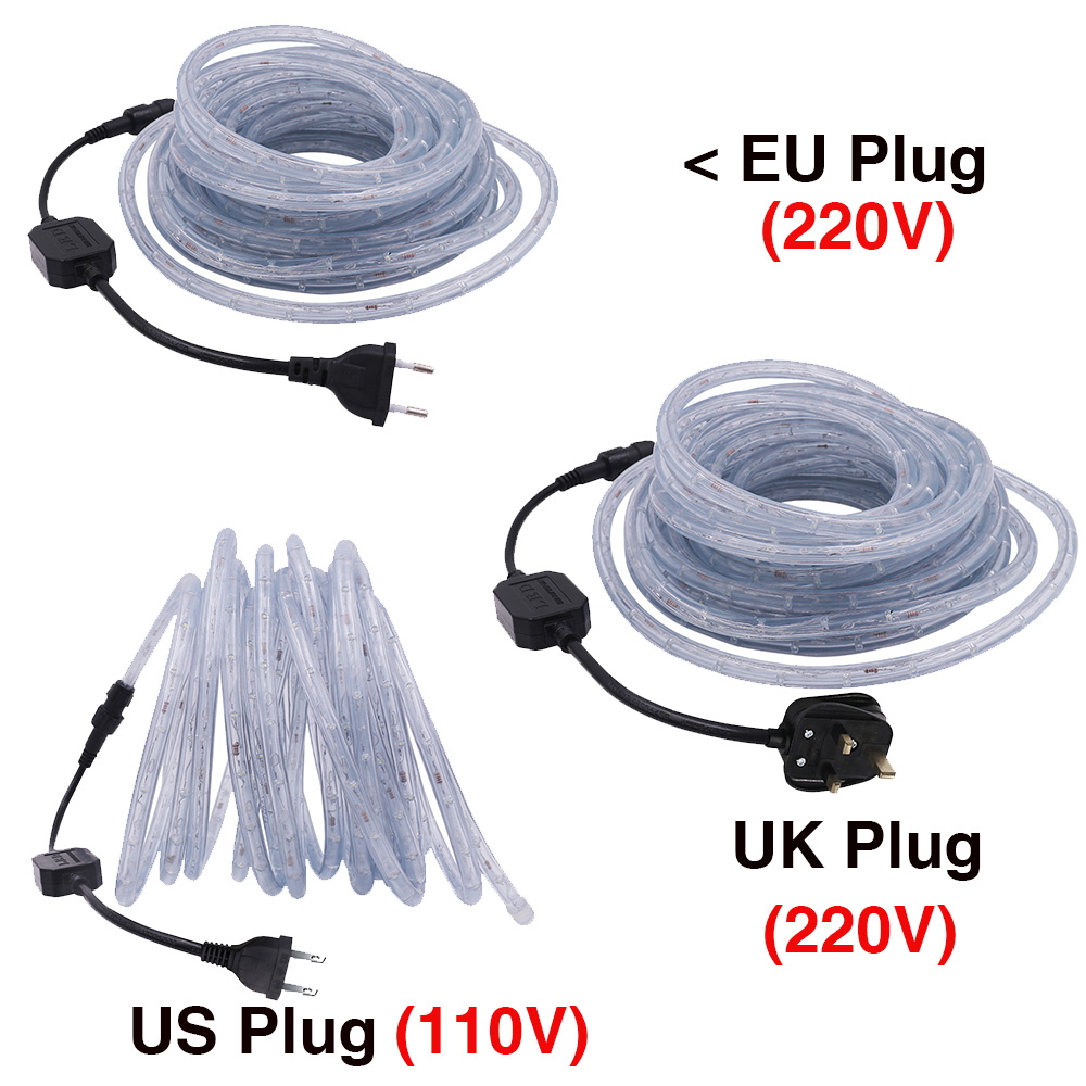 220V 110V Rainbow Tube Rope Li - Outdoor Lighting Youtube 评论和价格