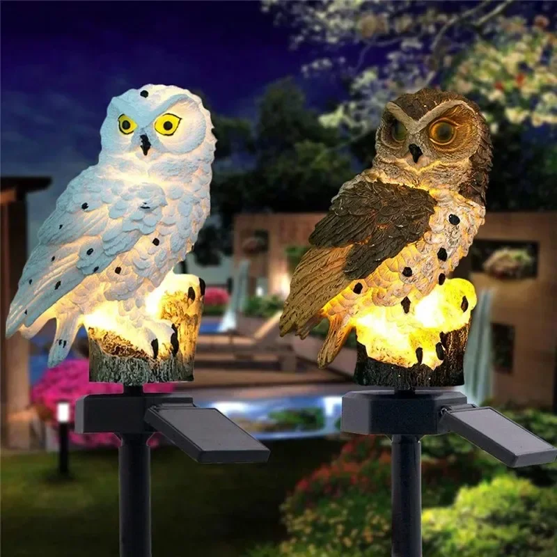 Solar Owl Statue Garden Light  - Outdoor Lighting Types 评论和价格