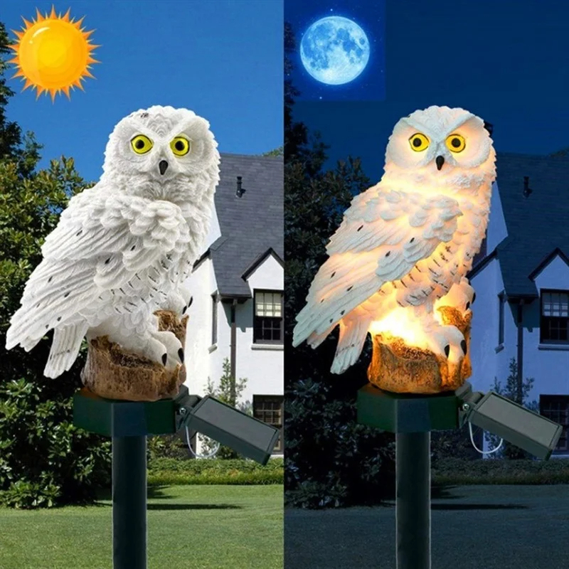 Solar Owl Statue Garden Light  - Outdoor Lighting Types 评论和价格