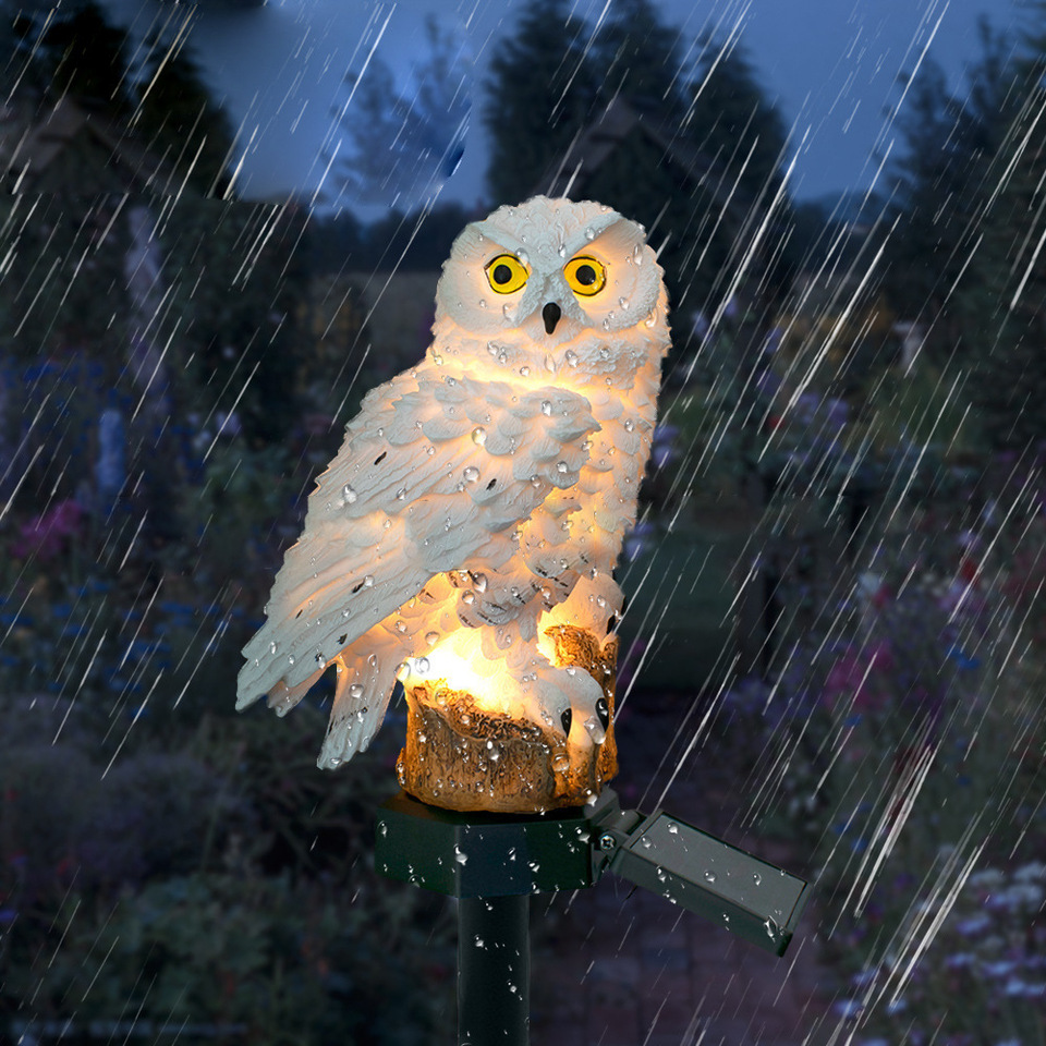 Solar Owl Statue Garden Light  - Outdoor Lighting Types 评论和价格