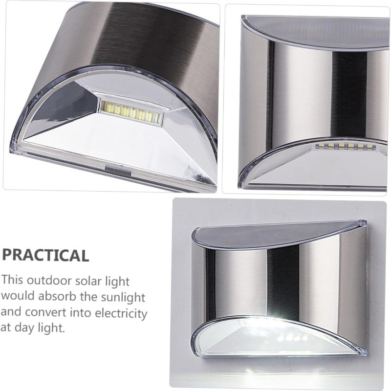 2Pcs Solar Garden Light Stainl - Outdoor Lighting Experts 评论和价格