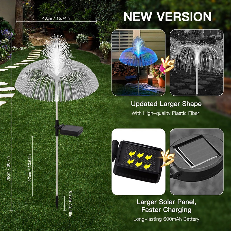Solar LED Jellyfish Lights Out - Outdoor Lighting Jellyfish 评论和价格