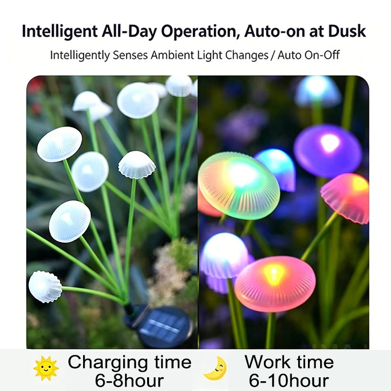 6LED Solar Lights Outdoor Gard - Outdoor Lighting Jellyfish 评论和价格