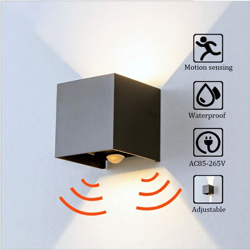 Motion Sensor LED Wall Lamp IP - Outdoor Lighting Up And Down 评论和价格