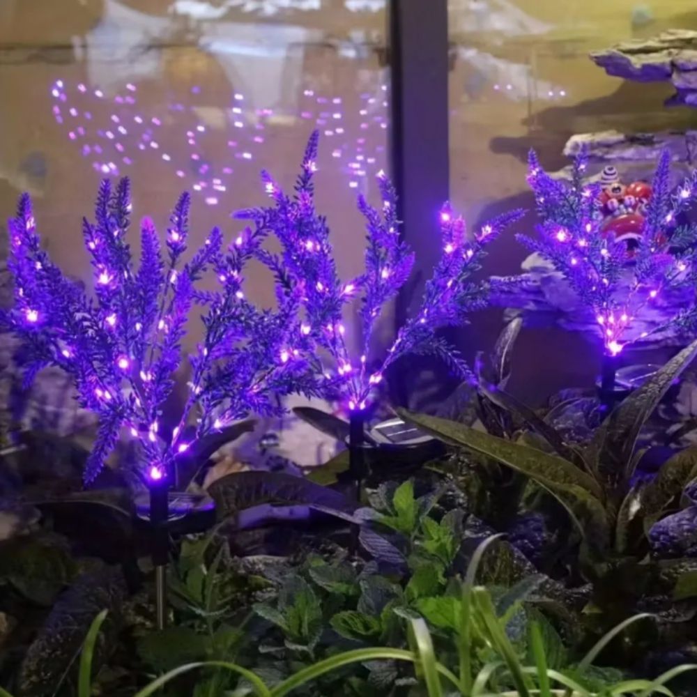 Purple LED Solar Lavender Ligh - Outdoor Lighting Unit 评论和价格