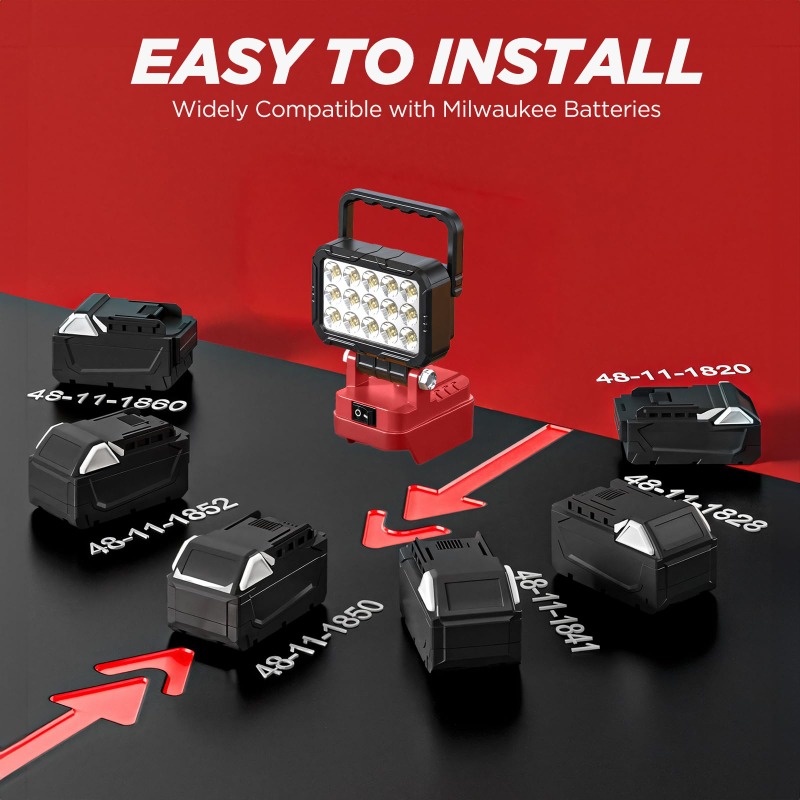 Portable Work Light Home Light - Outdoor Lighting Milwaukee 评论和价格