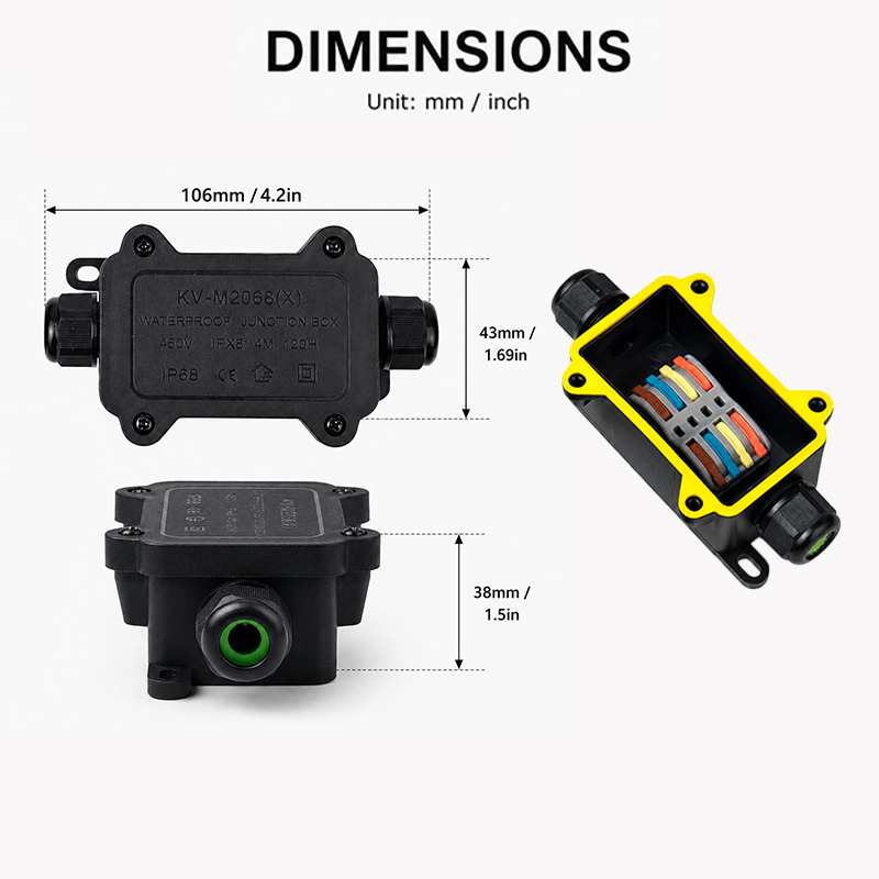IP68 Waterproof Junction Box 2 - Outdoor Lighting Box 评论和价格